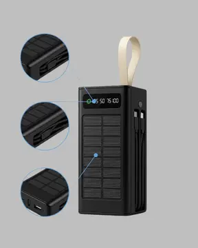 Kamp ve Outdoor Kullanıma Uygun Güneş Panelli Powerbank Yeni Nesil