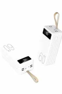 Powerbank 60.000 Mah Taşınabilir Şarj Hızlı El Fenerli Dijital Göstergeli Yeni Nesil
