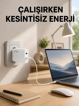 67 Watt Turbo Şarj Cihazı Motorola G30 G50 G60 G82 Uyumlu Yeni Nesil