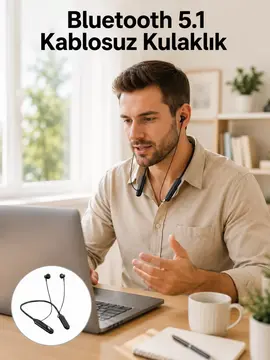 TWS Bluetooth Kulaklık – 100 Saat Bekleme Süresi Hızlı Şarj Yeni Nesil