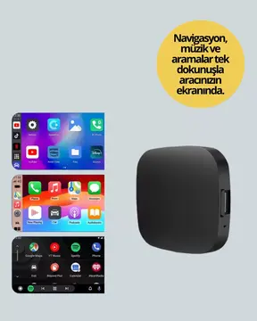 5.8GHz WiFi Destekli Kablosuz Android Auto Dönüştürücü Yeni Nesil