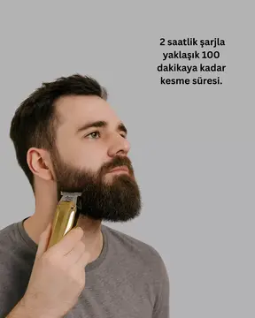 Profesyonel Erkek Tıraş Makinesi Güçlü Kesim ve Uzun Şarj Süreli Yeni Nesil