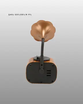 Şarjlı Mini Retro Radyo Bluetooth Hoparlör Çoklu Bağlantı Seçenekli Yeni Nesil