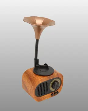 Retro Tasarımlı Mini Bluetooth Hoparlör ve FM Radyo Çoklu Medya Yeni Nesil