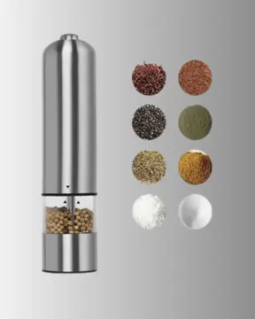 Işıklı Pilli Baharat Değirmeni Taze ve Pratik Öğütme Yeni Nesil