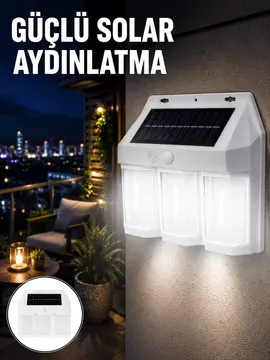 PIR Sensörlü Solar Lamba – Otomatik Şarj ve Gece Aydınlatma Yeni Nesil