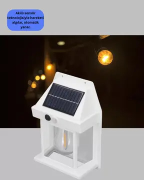 Sensörlü Solar Led Dış Duvar Aydınlatma Yeni Nesil