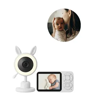Karşılıklı Sesli Bebek Kamerası 4x Zoom Sıcaklık Sensörlü Yeni Nesil