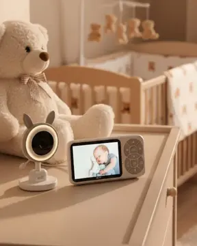 Gece Görüşlü Bebek Telsizi Besleme Hatırlatıcılı LCD Ekran Yeni Nesil