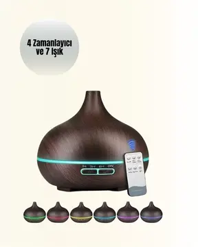 550 ml Kapasiteli Ultrasonik Difüzör – Yağsız Nemlendirici Kullanımıyla Uyumlu Yeni Nesil