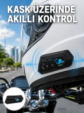 Bluetooth Kask Kulaklığı Intercom 5.0 Bluetooth Android ve İOS Uyumlu Yeni Nesil