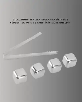 Çevre Dostu Metal Buz Küpü ve Kullanışlı Klips Seti Yeni Nesil