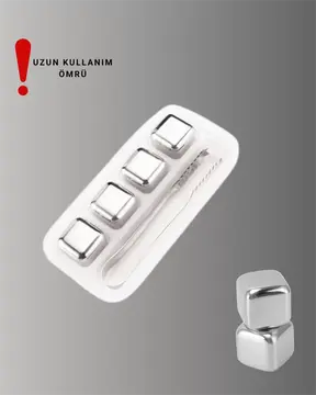 Hızlı Soğutma Özellikli Paslanmaz Metal Buz Küpü Takımı Yeni Nesil