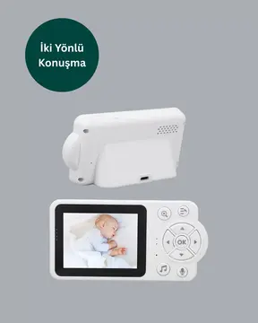 Gece Görüşlü Bebek Kamerası Ninni ve Alarm Özellikli Yeni Nesil