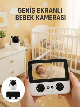 720P HD Gece Görüşlü Kablosuz Bebek Kamerası İki Yönlü Sesli Yeni Nesil