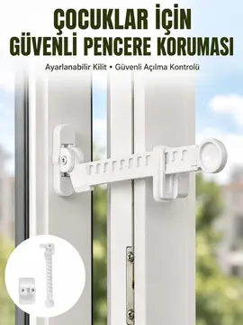 Cam Pencere Açılma Kontrol Kilidi Kolay Montaj 3’lü Yeni Nesil