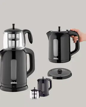 09 L Cam Demlik ve 17 L Su Haznesi ile Çay Keyfi Yeni Nesil
