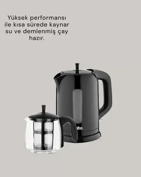 09 L Cam Demlik ve 17 L Su Haznesi ile Çay Keyfi Yeni Nesil