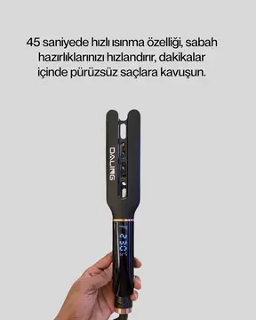 Kadın Saç Düzleştirici Seyahat Dostu 5 Kademeli Isı Kontrolü Yeni Nesil