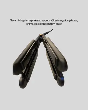 Saç Düzleştirici Seramik Plakalı 230C Hızlı Isınma 360° Kablo Yeni Nesil