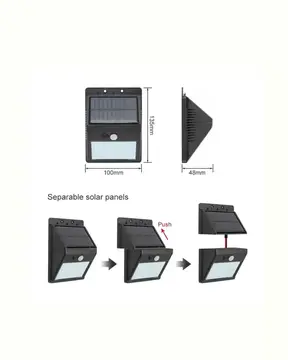 Kablosuz Solar LED Lamba | Bahçe Veranda Merdiven Işığı Otomatik Aç-Kapa Sensörlü Yeni Nesil
