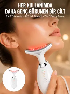 LED Işık Destekli Kırışıklık Karşıtı Yüz Bakım Aleti Yeni Nesil