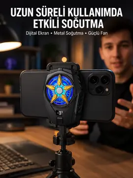 Ergonomik Telefon Soğutucu – 2 Hız Ayarı Hafif ve Taşınabilir Yeni Nesil