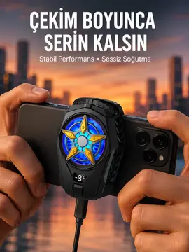 Oyunlar İçin Telefon Soğutucu – 65-85 mm Uyumlu Dijital Ekranlı Yeni Nesil