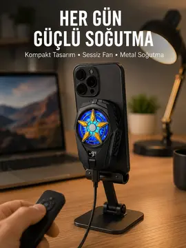 Cep Telefonu Radyatörü – Type-C 2 Vitesli Sessiz Soğutma Fanı Yeni Nesil