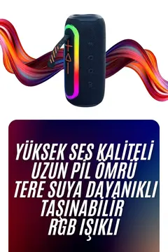Bluetooth Hoparlör Uzun Pil Ömrü Taşınabilir Yüksek Ses Kaliteli Yeni Nesil