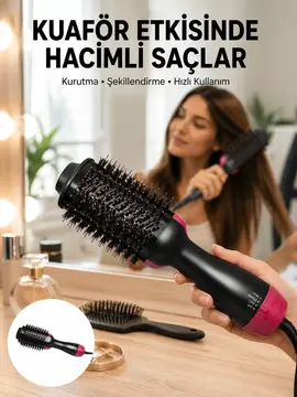 Fön Tarak 1200 W Saç Şekillendirici Saç Düzleştirici Saç Kurutma Yeni Nesil