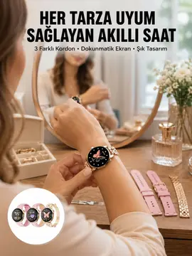 Akıllı Saat – Kalp Atış Takipli Spor Modlu Uzun Pil Ömürlü Yeni Nesil