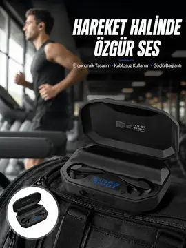 Rgb Işıklı Çift Mikrofonlu Siyah Profesyonel Oyuncu Kulaklığı Kablosuz Kulakiçi Yeni Nesil