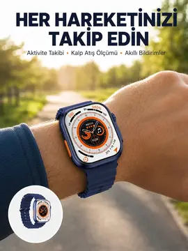 Ultra Akıllı Saat 2.05 İnç Büyük Ekran Bluetooth Aramalı IP67 Yeni Nesil