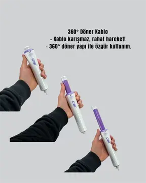 GW Taşınabilir Saç Maşası – 360° Döner Kablo Negatif İyonlu Seramik Teknoloji Yeni Nesil
