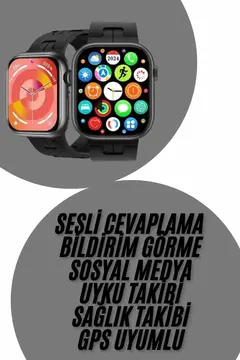 Akıllı Saat Çağrı Cevaplama Müzik Dinleme Plastik Kordon Mesaj Bildirimleri Yeni Seri
