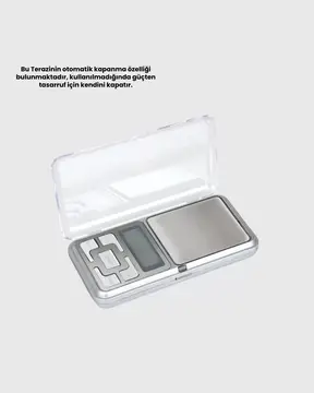 Mavi Işıklı LCD Ekranlı Hassas Tartı Terazisi Yeni Nesil