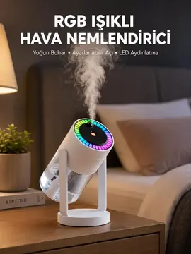 Gökyüzü Projektörlü Buhar Makinesi Ev Ofis ve Araç Uyumlu Yeni Nesil