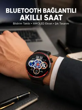 NFC Destekli Akıllı Saat AMOLED Ekranlı Şık Tasarım Yeni Nesil
