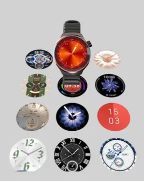 Dokunmatik Akıllı Saat Kablosuz Şarj AMOLED Ekran Yeni Nesil