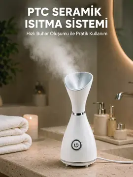 Nano İyonik Cilt Bakım Buhar Makinesi PTC Isıtma Sistemli