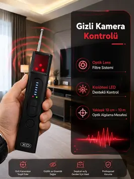 Gizli Kamera GPS ve RF Sinyal Tespit Cihazı