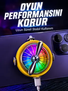 Telefon İçin RGB LED Manyetik Soğutma Fanı