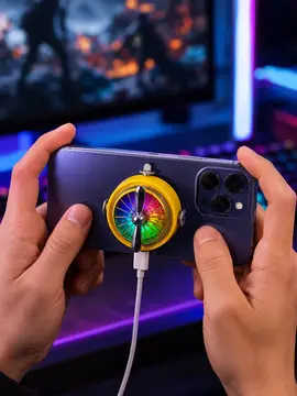 Telefon İçin RGB LED Manyetik Soğutma Fanı