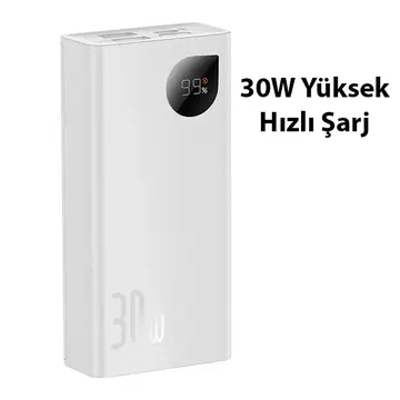 Baseus Adaman2 Digital Display 10000mAh 30W Powerbank Taşınabilir Şarj Cihazı VOOC Edition