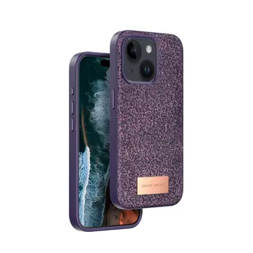 Onegif  İphone 14 Bright Simli Kapak - Derin Mor