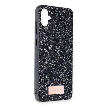 Onegif Samsung Galaxy A05 Bright Simli Kapak - Siyah