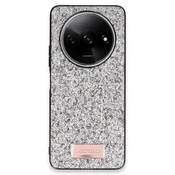 Onegif Xiaomi Redmi A3 4g Bright Simli Kapak - Gümüş