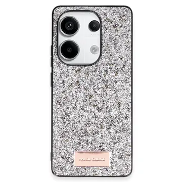 Onegif Xiaomi Redmi Note 13 Pro 4g Bright Simli Kapak - Gümüş