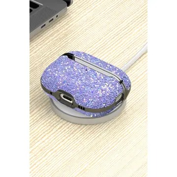 Onegif  Airpods 2 (2.nesil) Bright Simli Airpods Kapak - Gümüş